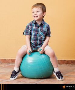 Flexible Seating for Classroom Elementary & Middle School, Kids Yoga Ball Chair Wobble Seat for Sensory Kids - Improve Focus & Balance with Alternative Seating Desk Ball Chairs for Students Sitting 55cm (Kids Height = 56" - 63") Turquoise 21 81OpxnqY5nL