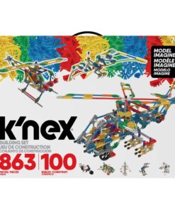 Alternative view of K’NEX Imagine: 100 Model Building Set – 863 Pieces, STEM Learning Creative Construction Model for Ages 7-10, Interlocking Engineering Toy for Boys & Girls, Adults - Amazon Exclusive