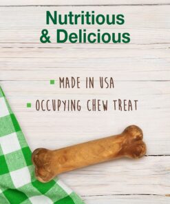 Nylabone Healthy Edibles All-Natural Long Lasting Bacon Flavor Chew Treats 1 count pack of 3 Bacon Small/Regular Small Treats for Dogs Up to 25 lbs. 3 Bacon Dog Treats 19 81OqtqDBCcS