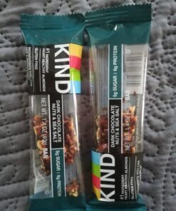KIND Bars, Dark Chocolate Nuts and Sea Salt, Healthy Snacks, Gluten Free, Low Sugar, 6g Protein, 12 Count 14 Ounce (Pack of 12) 43 81OqwXmphuL