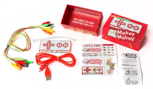 Makey Makey STEM Kit from JoyLabz - Hands-on Technology Learning Fun - Science Education - 1000s of Engineering and Computer Coding Activities Red