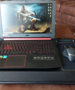 LapGear Home Office Pro Lap Desk with Wrist Rest, Mouse Pad, and Phone Holder - Black Carbon - Fits Up to 15.6 Inch Laptops - Style No. 91498 Retail Packaging 27 81OryjyOITL