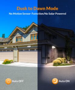 Alternative view of LEPOWER 3000LM Dusk to Dawn LED Security Light, 28W Flood Lights Outdoor with Photocell, 3000K Warm Light, IP65 Waterproof, 2 Adjustable Heads Exterior Outdoor Security Light for Garage, Backyard White