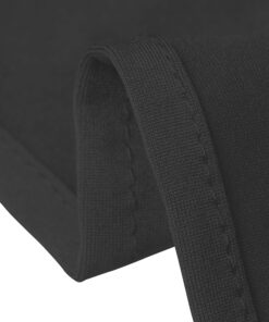 Alternative view of LinenTablecloth 6 ft. Rectangular Stretch Tablecloth Black