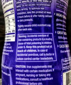 Nature's Way Liquid Iron, Provides Daily Value of Iron, Sugar Free, Berry Flavored, 16 Fl. Oz. 30 81OuSGtdwtL