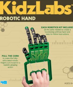 4M Kidzlabs Robotic Hand Kit, Build Your Own Robotic Hand, For Boys & Girls Ages 8+ 16 81OuSpDlbcL