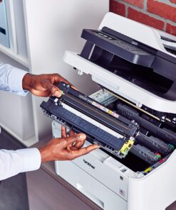 Brother MFC-L3750CDW Compact Digital Color All-in-One Printer Providing Laser Quality Results with 3.7" Color Touchscreen, Wireless and Duplex Printing (MFCL3750CDW), White New Model: MFCL3750CDW 31 81Ow1OH1E4L