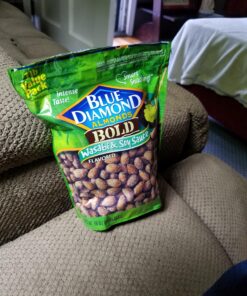 Blue Diamond Almonds Wasabi & Soy Sauce Flavored Snack Nuts, 16 Oz Resealable Bag (Pack of 1) 37 81Ow7EBghKL