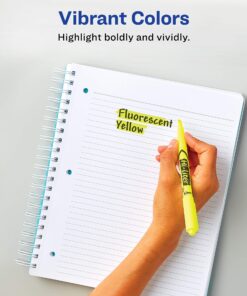 Avery Hi-Liter Pen-Style Highlighters, Smear Safe Ink, Chisel Tip, 12 Fluorescent Yellow Highlighters (23591) 12 highlighters 16 81OwtRhDDnL