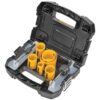 DEWALT Hole Saw Kit, Standard Electrician's Set, Bi-Metal (D180002) , Yellow 23 81OxJiKOkEL