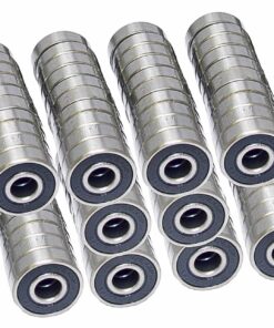 Pack of 100 608-2RS Skateboard/Inline Skate/Rollerblade/Hockey Ball Bearings 8mm x 22mm x 7mm VXB Brand 12 81OxrvaF7mL