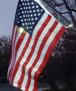 American Flag 2x3-100% Made In USA using Tough, Long Lasting Nylon Built for Outdoor Use, Featuring Embroidered Stars and Sewn Stripes plus Superior Quadruple Stitching on Fly End 2 by 3 Foot 21 81P00ilbaXL