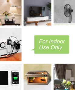 BN-LINK 8 Outlet Surge Protector with Mechanical Timer (4 Outlets Timed, 4 Outlets Always On) - White 30 81P0xkHMLL