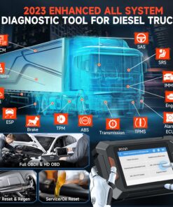 Alternative view of FCAR F802 Plus Heavy Duty Truck Scanner DPF Regen Tool Fit for Cummins Detroit Caterpillar International Volvo Paccar All System Diesel Diagnostic Scan Tool Truck & Car 2in1 Code Reader with Oil Reset F802 Heavy Duty Truck Scanner