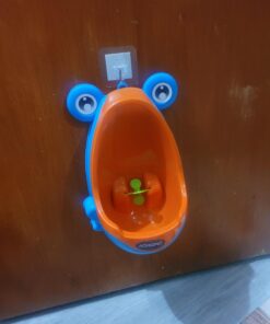 AOMOMO Urinal Potty Training for Boys with Frog Funny Aiming Target (Blue) Bule 19 81P3MbOLZL