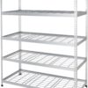 Amazon Basics Heavy Duty Storage Shelving Unit, Double Post, 5 Shelf, High-Grade Aluminum, Silver, 60 x 24 x 78 Inch 6 81P3QShndWL