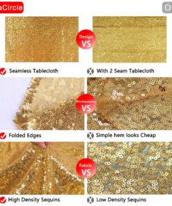 BalsaCircle 60x102-Inch Gold Rectangle Tablecloth for Wedding Party Cake Dessert Events Table Linens 60"*102" 36 81P4HiXKAeL