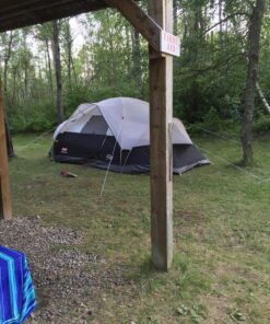 Coleman Red Canyon 8-Person Camping Tent, Weatherproof Family Tent Includes Room Dividers, Rainfly, Adjustable Ventilation, Storage Pockets, Carry Bag, & Quick Setup Black 35 81P4MQhUnBL