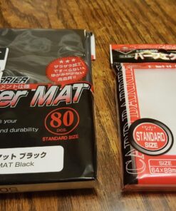 KMC Hyper Mat Sleeve Black (80-Pack) + 100 Pochettes Card Barrier Perfect Size Soft Sleeves Value Set ! 18 81P4qEfGatL