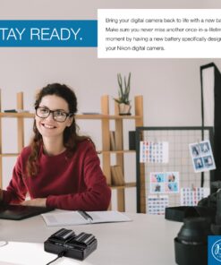 BM Premium Pack of 2 EN-EL15 Batteries and USB Dual Battery Charger Kit for Nikon D7500, 1 V1, D500, D600, D610, D750, D800, D810, D810A, D850, D7000, D7100, D7200 Digital SLR Cameras 15 81P5C1iazhL