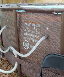 Intex 28000E Deluxe Wall-Mounted Swimming Pool Surface Automatic Skimmer with Removeable Skimmer Basket for 800+ GPH Pumps 30 81P65vJk4sL