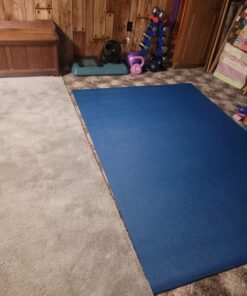 Gorilla Mats Premium Large Yoga Mat – 7' x 5' x 8mm Extra Thick & Ultra Comfortable, Non-Toxic, Non-Slip Barefoot Exercise Mat – Works Great on Any Floor for Stretching, Cardio or Home Workouts 7' x 5' x 8mm (84" Long x 60" Wide) 26 81PAFh Oi5L