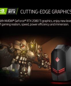 Alternative view of OMEN by HP Gaming Desktop Computer, Intel Core i7-9700K Processor, NVIDIA GeForce RTX 2080 Ti 11 GB, HyperX 16 GB RAM, 2 TB hard drive, 512 GB SSD, Windows 10 Home (880-191, Black) i7-9700K Processor | RTX 2080 Ti 11GB