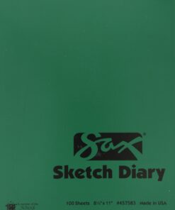 Sax Artists Sketch Diary - 8 1/2 x 11 inches - 100 Sheets per Pad - White, 50 lbs - 457583