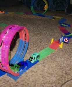 Mindscope Twister Trax Neon Glow in The Dark Track & Accessory Set w/Bridge & Tunnel 48 81PCj03qyYL