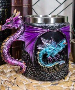 Ebros Myths And Legends The Conception Of Blue Fire Beowulf Purple Dragon Beer Stein Tankard Coffee Cup Mug Great Gift For Dragon Lovers Party Hosting (Purple Dragon) 22 81PDPxFbZVS