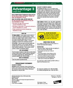 Alternative view of Advantage II Large Dog Vet-Recommended Flea Treatment & Prevention | Dogs 21-55 lbs. | 6-Month Supply 6-Pack