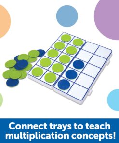 Learning Resources Connecting Ten-Frame Trays, 165 Pieces 16 81PFYpb7IkL