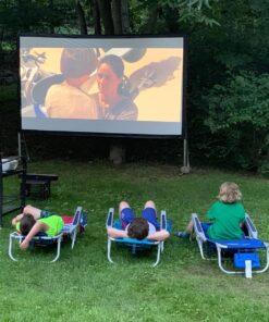 Elite Screens Yard Master 2, 135-INCH Outdoor Projector Screen with Stand 16:9, 8K 4K Ultra HD Fast Fold Portable Movie Screen Foldable Easy Snap On Cinema Theater, OMS135H2 16:9 Aspect Ratio Front Projection 54 81PFkGsVL
