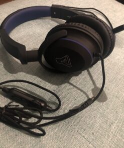 OONOL Gaming Headphones, Rotated Earmuffs, Retractable Microphone, Bass Sound, On Ear Wired Noise Cancelling Headset for PC, PS4, PS5, Xbox One, Switch, Laptop, 3.5MM Jack (Black) Black 36 81PFofeKXaL