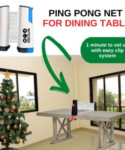 IntegraFun Pro Ping Pong Paddle Set with Ping Pong Net- Bracket Clamps,3-star Ping Pong Balls, Storage Case - Retractable Net and Post Set Adjustable to any Table - Indoor Outdoor Games for Family 13 81PGmcwNUQL