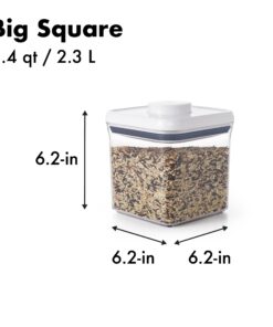 OXO Good Grips 10-Piece Airtight Food Storage POP Container Value Set, Standard Packaging,White,10 Piece 29 81PI8K3WyfL
