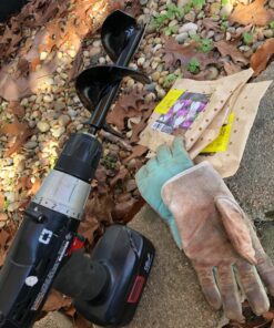 Power Planter Bulb & Bedding Black Auger Bit (3"x7") with 3/8" Non-Slip Hex Drive for Bulb Planting and Gardening Equipment for Grass and The Lawn, Mixing Paint, Earth Auger for Home Projects 26 81PIg85sRKL