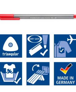 STAEDTLER Color Pen Set, Set of 36 Assorted Colors (Triplus Fineliner Pens) Basic Set pack of 36 32 81PJjQZWnqL