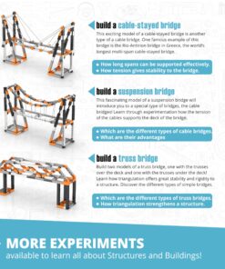 Engino - STEM Toys, Architecture Set: Eiffel Tower, Sydney Bridge - Building Toys, Educational Toys for kids 9+, Gifts for Boys & Girls (11 Model Options) 18 81PJtMH24WL 2