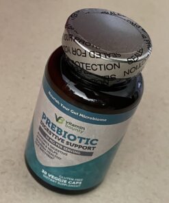 Vitamin Bounty Prebiotic Fiber Digestive Support - Gut Health Supplements for Women and Men, Dietary Fiber, Supports Digestive Health, Probiotics for Women & Men for Gas Relief - 60 Capsules 35 81PJzOr0JUL 1