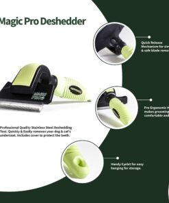 Alternative view of Anshar Dog Brush for Shedding and Grooming - Deshedding Brush Tool for Long and Short Hair - Shedding Blade, Grooming Supplies for Cats and Dogs - Medium-Large