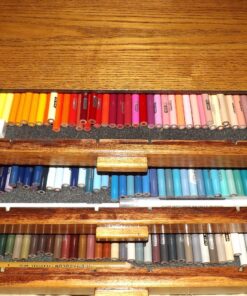 3 Drawer Wood Pastel Storage Box 15-3/4 x 9-1/2 x 3-1/2 inches 27 81PMt0hdcOL