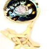 Premium Polished Abalone Shell, Large, 5-6 inches, with Wooden Stand, for Smudging, Cleansing, Home Decor, Gift Box. 100% Natural Colour - Sustainably Sourced by Ocean Shell Studios New Zealand 5-6" Polished Shell + Stand 31 81POJnK1kFL