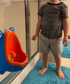 AOMOMO Urinal Potty Training for Boys with Frog Funny Aiming Target (Blue) Bule 23 81POzfx006L