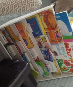 ECR4Kids Single-Sided Book Display, Classroom Bookshelf, White Wash 45 81PPMnLbFLL