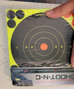 Birchwood Casey Bull's-Eye Reactive Targets - Highly Visible Instant Feedback Self-Adhesive Shooting Targets One Size 60 Targets, 720 Pasters 28 81PPXwuHeyL