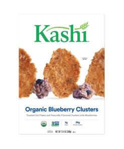Kashi Organic Blueberry Clusters Breakfast Cereal - Non-GMO Project Verified, Bulk Size, 13.4 Oz Box (Pack of 10) 13.4 Ounce (Pack of 10) 13 81PQA7mnj3L