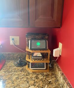 Lipper International 8883 Bamboo Wood 3-Tier Corner Kitchen Storage Shelf, 10" x 10" x 9-1/2" 39 81PTSp9FMEL