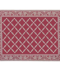 Stylish Camping 119125 9-feet by 12-feet Reversible Mat, Plastic Straw Rug, Large Floor Mat for Outdoors, RV, Patio, Backyard, Picnic, Beach, Camping (Burgundy/Beige) 9x12 Burgundy/Beige 18 81PTl0Vf2GL
