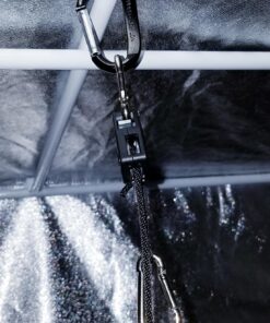 iPower GLROPEX2 2-Pair 1/8 Inch 8-Feet Long Heavy Duty Adjustable Rope Clip Hanger (150lbs Weight Capacity) Reinforced Metal, 2 Pairs, Black 29 81PUFAKL07L